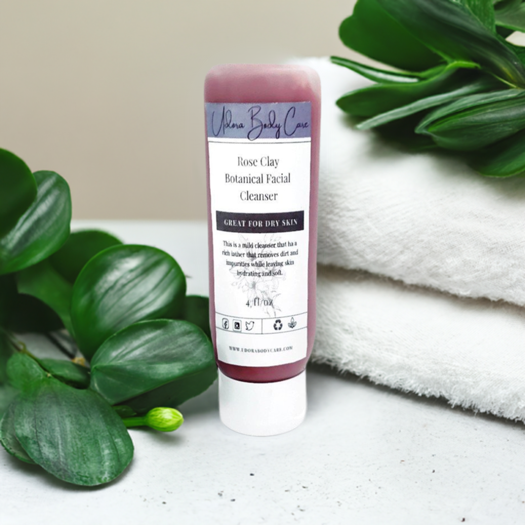 Rose Kaolin Clay Botanical Facial Cleanser 4 oz ~ Click To Select Scent