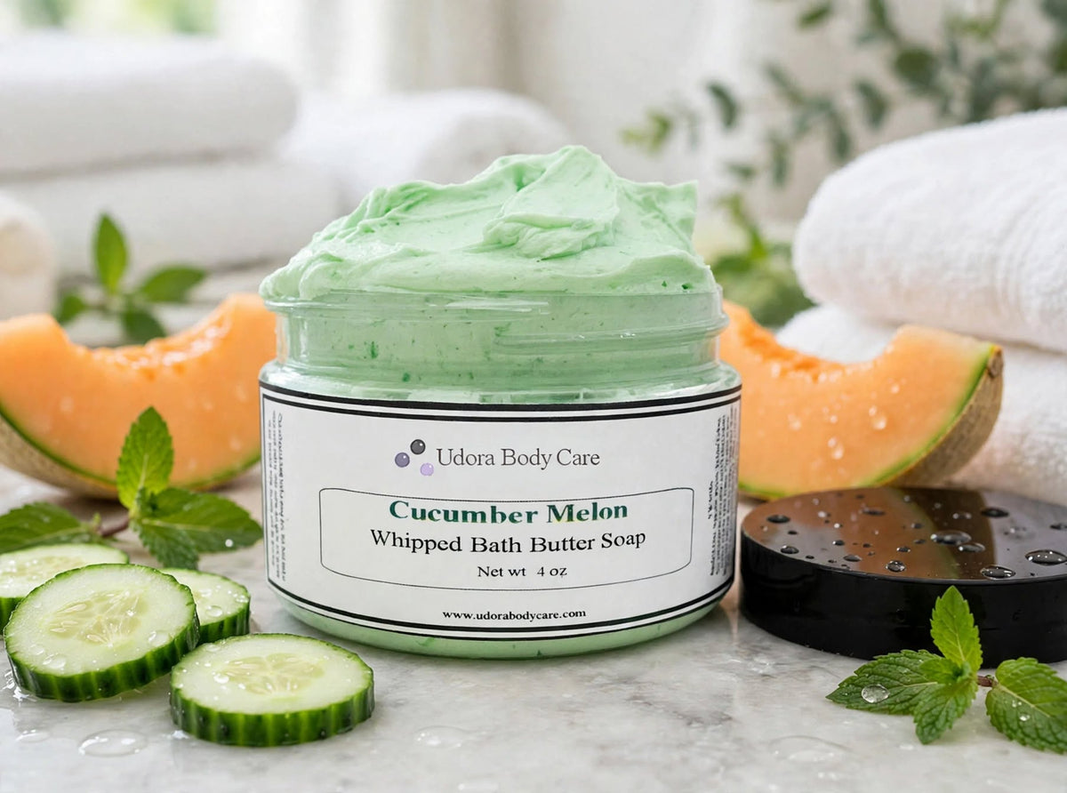 Jabón de mantequilla de baño batido 4 oz ~Cuidado de la piel ~ Haga clic para seleccionar aroma