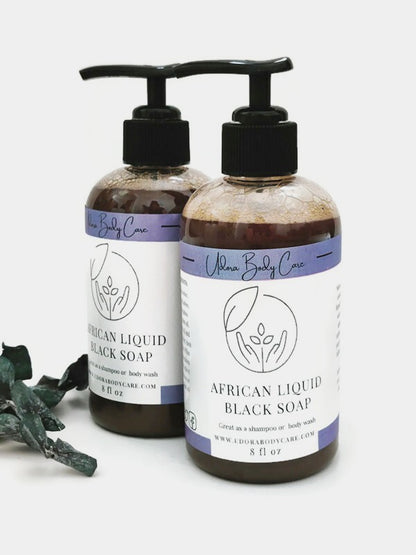 Rich African Liquid Black Soap 8 oz- Body Care ~Skincare ~ Click To Select Scent