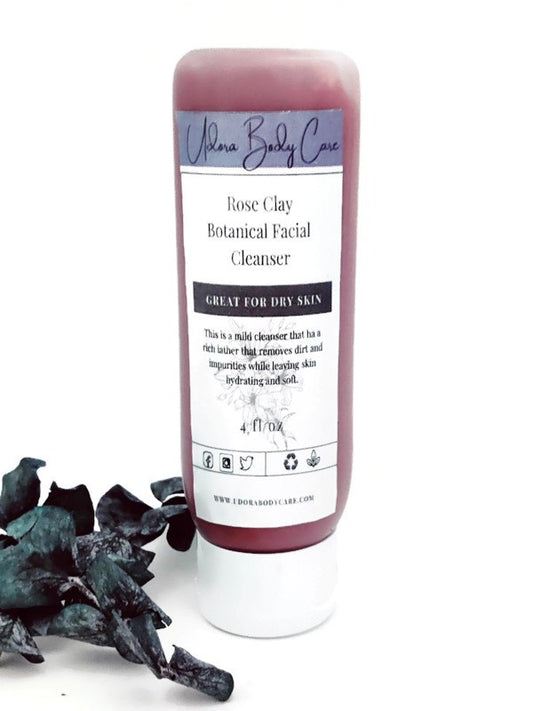 Rose Kaolin Clay Botanical Facial Cleanser 4 oz ~ Click To Select Scent