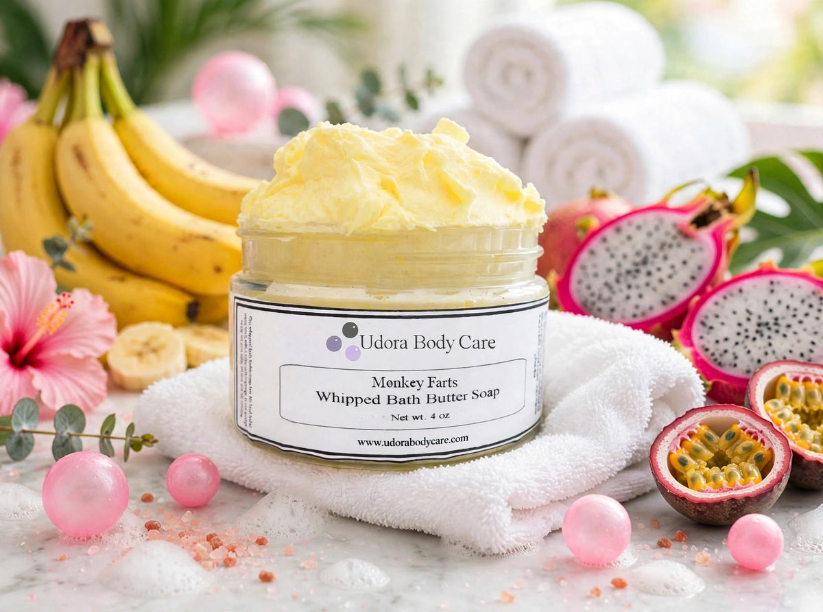 Jabón de mantequilla de baño batido 4 oz ~Cuidado de la piel ~ Haga clic para seleccionar aroma