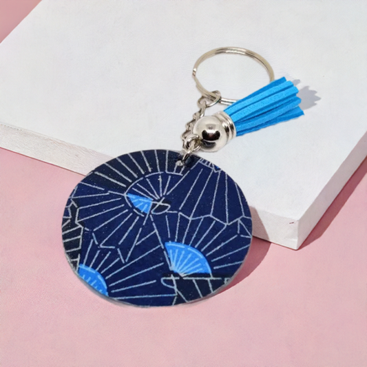 Origami Handmade Keychain Blue