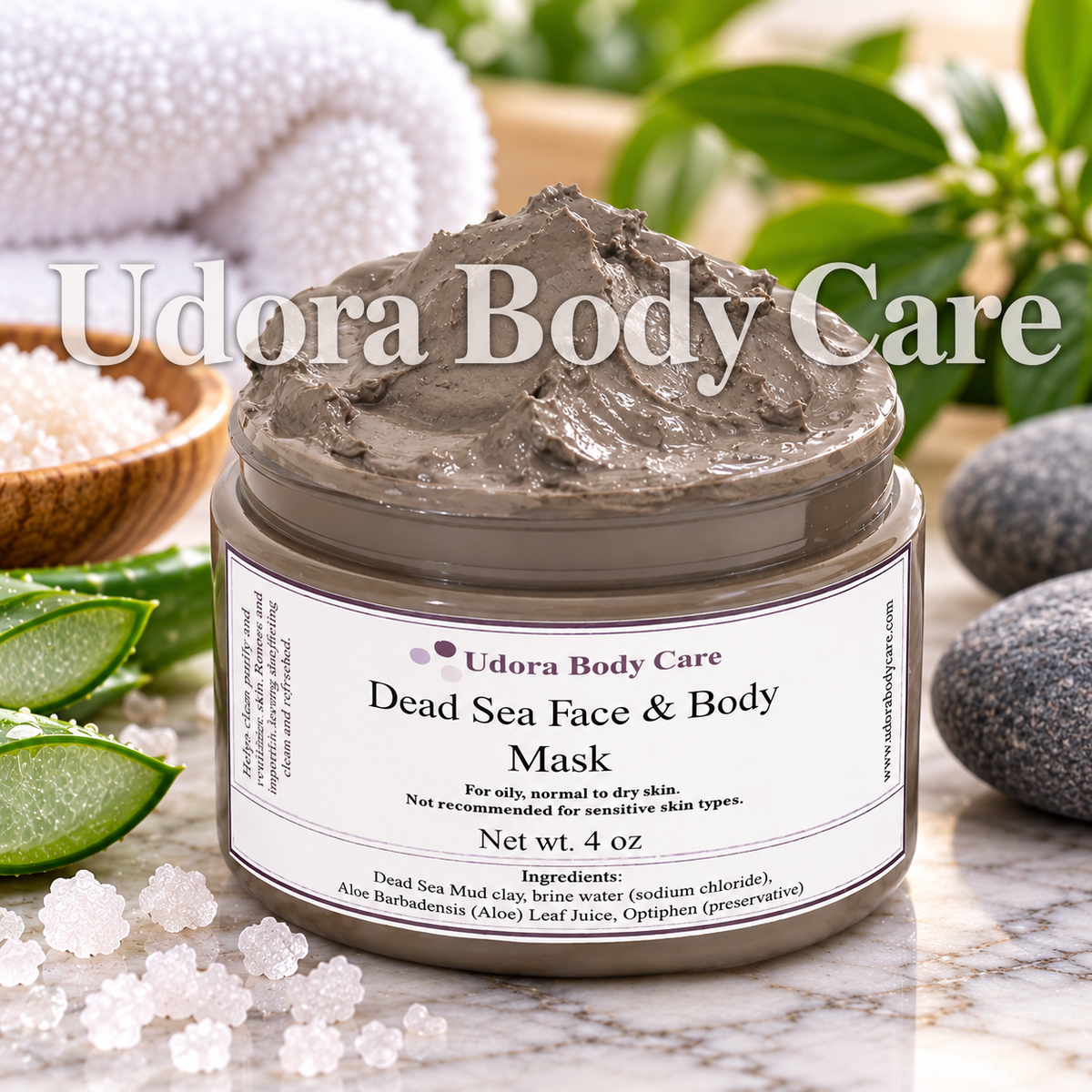 Pure Dead Sea Face and Body Mud Mask 4 oz