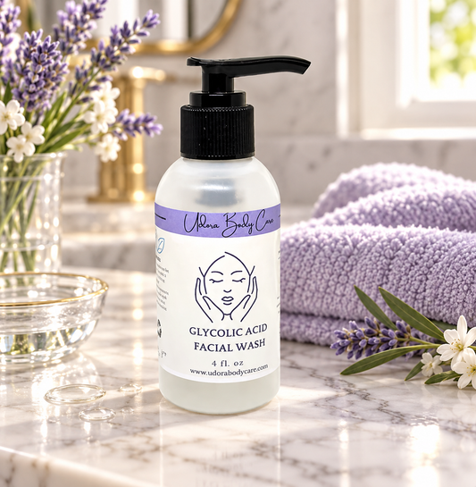 Jabón facial revitalizante con ácido glicólico - Cuidado de la piel 4 oz ~ Haga clic para seleccionar aroma