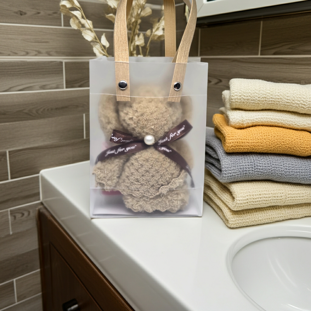 Luxury Handmade Soap Gift Set with Facial Cloth 4.5 oz soap