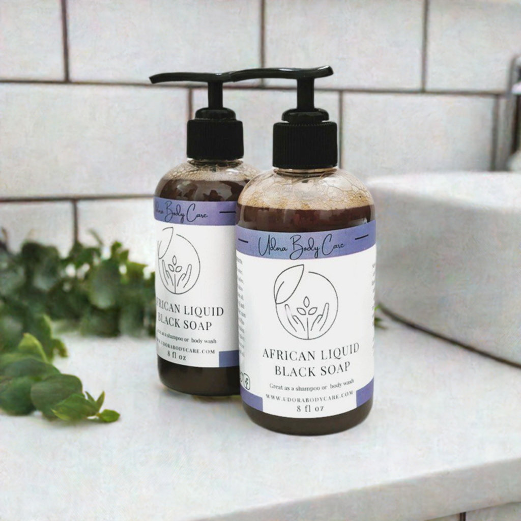African Liquid Black Soap 8 oz- Body Care ~Skincare ~ Click To Select Scent