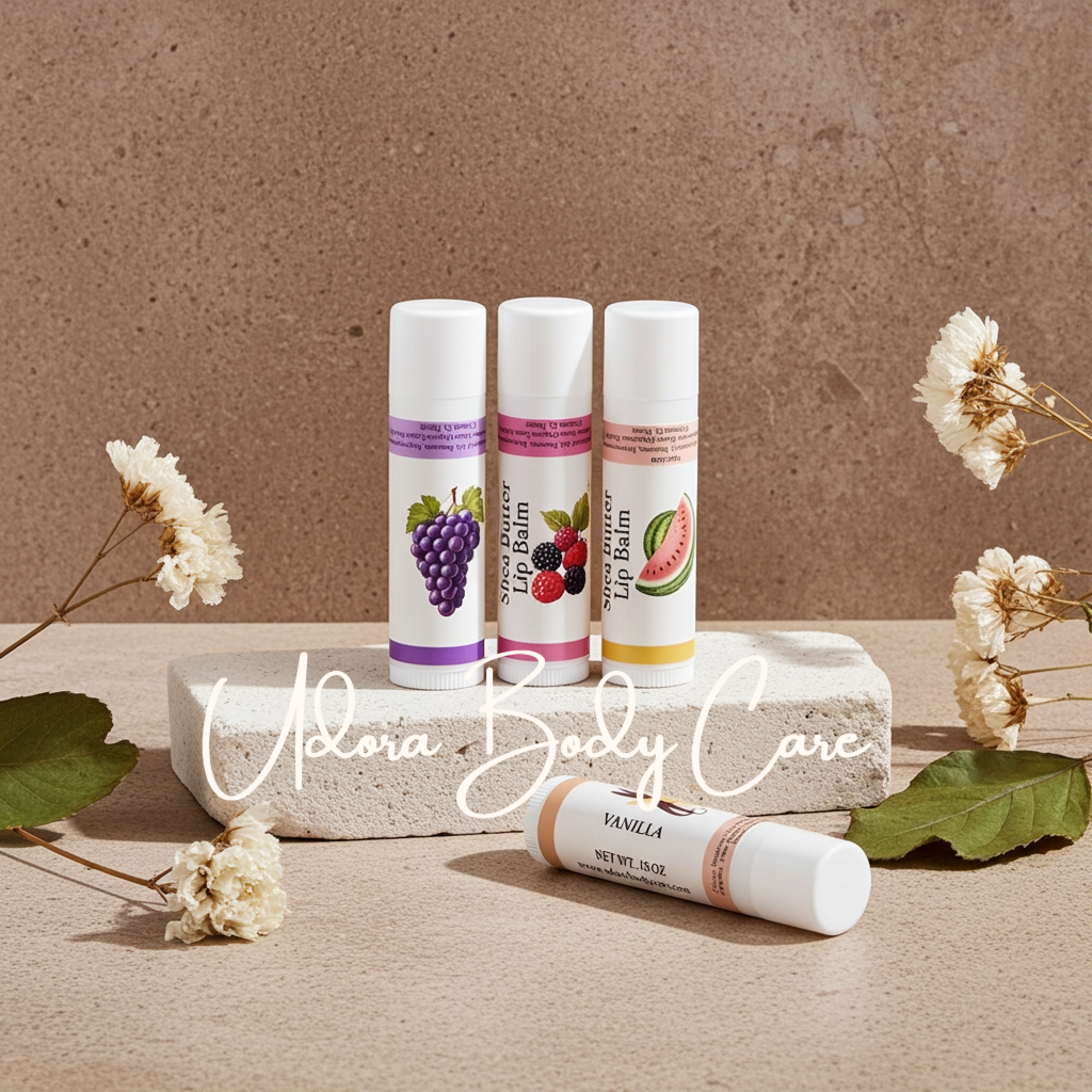 1- Shea Butter Lip Balms .15 with Organic Butters